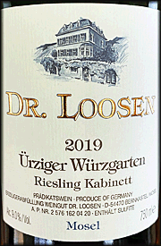 Dr. Loosen 2019 Urziger Wurzgarten Kabinett Riesling