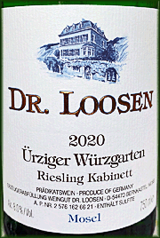 Dr. Loosen 2020 Urziger Wurzgarten Kabinett Riesling