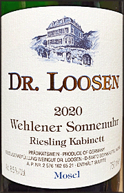 Dr. Loosen 2020 Wehlener Sonnenuhr Kabinett Riesling