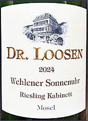 Dr. Loosen 2024 Wehlener Sonnenuhr Kabinett Riesling