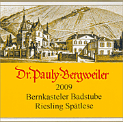 Dr Pauly Bergweiler 2009 Bernkasteler Badstube Spatlese Riesling