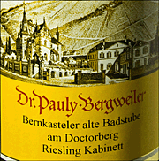 Dr Pauly Bergweiler 2009 Bernkasteler alte Badstube am Doctorberg Kabinett Riesling