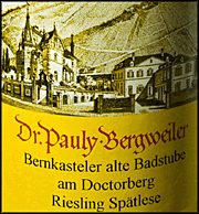 Dr Pauly Bergweiler 2009 Bernkasteler alte Badstube am Doctorberg Spatlese Riesling
