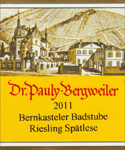 Dr Pauly Bergweiler 2011 Bernkasteler Badstube Spatlese Riesling