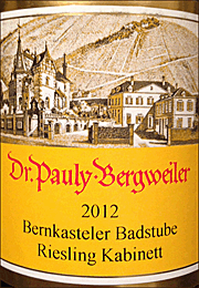 Dr Pauly Bergweiler 2012 Bernkasteler Badstube Kabinett Riesling