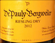 Dr Pauly Bergweiler 2012 Dry Riesling