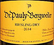 Dr Pauly Bergweiler 2014 Dry Riesling
