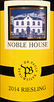 Dr Pauly Bergweiler 2014 Noble House Riesling