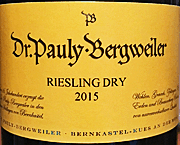 Dr Pauly Bergweiler 2015 Dry Riesling