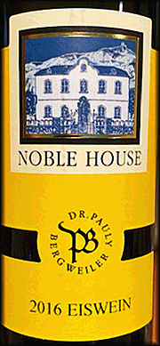 Dr Pauly Bergweiler 2016 Noble House Eiswein