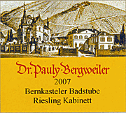 Dr Pauly Bergweiler 2007 Bernkasteler Badstude Kabinett