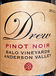 Drew 2013 Balo Pinot Noir