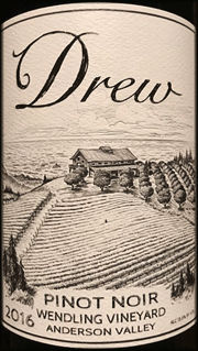 Drew 2016 Wendling Vineyard Pinot Noir