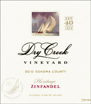 Dry Creek Vineyard 2010 Heritage Zinfandel