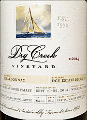 Dry Creek Vineyard 2014 DCV Estate Block 10 Chardonnay