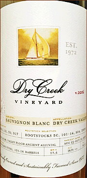 Dry Creek Vineyard 2016 Sauvignon Blanc