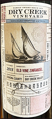 Dry Creek Vineyard 2018 Old Vine Zinfandel