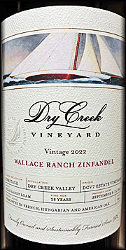 Dry Creek Vineyard 2022 Wallace Ranch Zinfandel