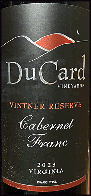 DuCard 2023 Vintner Reserve Cabernet Franc