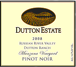 Dutton Estate 2008 Manzana Pinot Noir