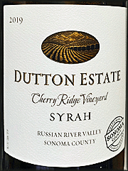 Dutton Estate 2019 Cherry Ridge Syrah