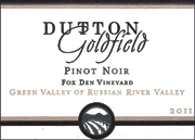 Dutton Goldfield 2011 Fox Den Pinot Noir