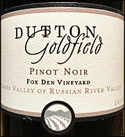 Dutton Goldfield 2016 Fox Den Pinot Noir
