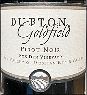 Dutton Goldfield 2021 Fox Den Pinot Noir