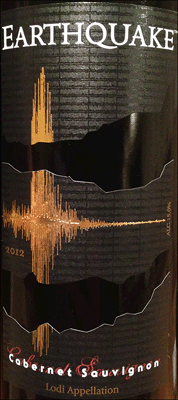 Earthquake 2012 Cabernet