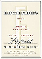 Edmeades 2006 Perli Late Harvest Zinfandel