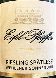 Eifel Pfeiffer 2014 Wehlener Sonnenuhr Spatlese Riesling