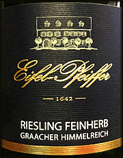 Eifel Pfeiffer 2016 Graacher Himmelreich Feinherb Riesling