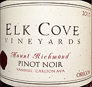 Elk Cove 2013 Mount Richmond Pinot Noir