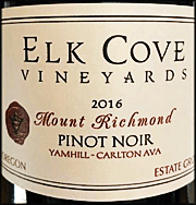 Elk Cove 2016 Mount Richmond Pinot Noir
