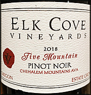 Elk Cove 2018 Five Mountain Pinot Noir