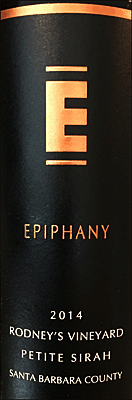 Epiphany 2014 Rodney's Vineyard Petite Sirah