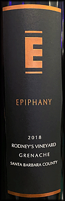 Epiphany 2018 Rodney's Grenache