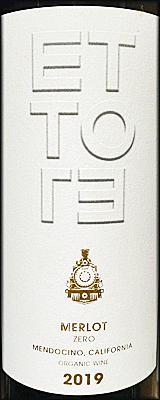 Ettore 2019 Zero Merlot