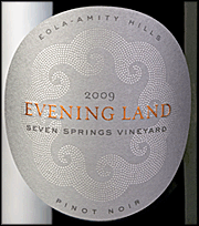 Evening Land 2009 Seven Spring Vineyard Pinot Noir