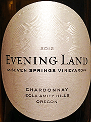 Evening Land 2012 Seven Springs Vineyard Chardonnay