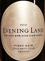 Evening Land 2012 Seven Springs Vineyard Pinot Noir