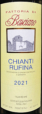 Fattoria di Basciano 2021 Chianti Rufina