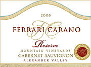 Ferrari Carano 2008 Reserve Cabernet