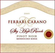 Ferrari Carano 2009 Sky High Ranch Pinot Noir