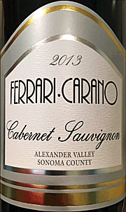 Ken S Wine Review Of 2013 Ferrari Carano Cabernet Sauvignon