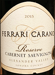 Ken S Wine Review Of 2015 Ferrari Carano Cabernet Sauvignon Reserve
