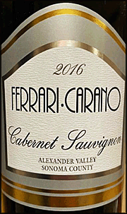 Ken S Wine Review Of 2016 Ferrari Carano Cabernet Sauvignon