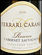 Ferrari Carano 2019 Reserve Cabernet Sauvignon