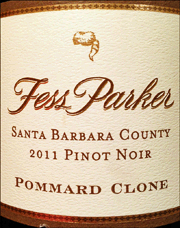 Fess Parker 2011 Pommard Clone Pinot Noir