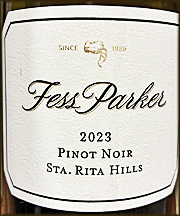 Fess Parker 2023 Sta. Rita Hills Pinot Noir
